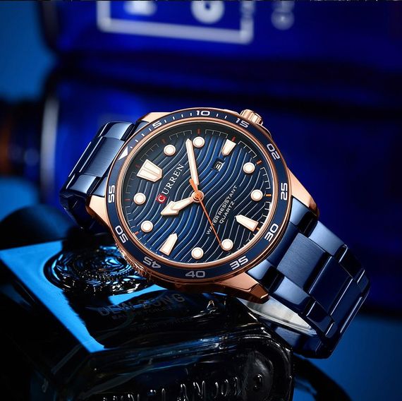 Годинник C1ur1ren 8426 Blue-Gold | Зображення 1