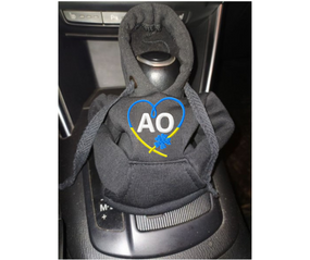 Чехол кофта Худи аксессуар на КПП Car Hoodie АО Закарпатская черный подарок автомобилисту 10070
