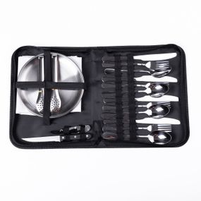 Набір посуду для пікніка на 4 персони Сріблястий