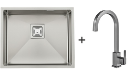 Мийка Quadro 53 Celldecor + Змішувач FKM 71 Inox 8213.401.0048