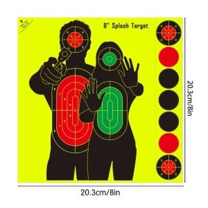 Мишень для стрельбы из флуоресцентной бумаги &quot;Заручник Рост&quot; 20х20
