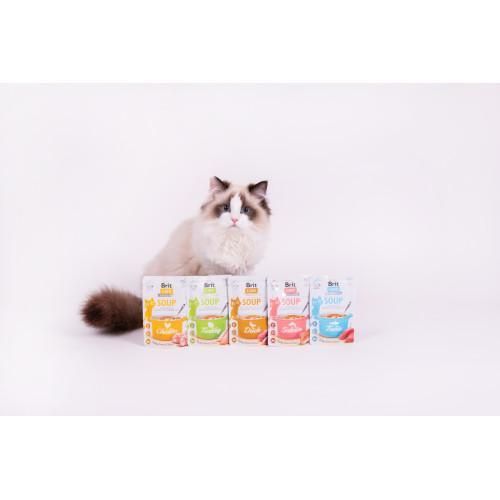 Корм вологий "Суп для котів Brit Care Soup with Tuna з тунцем", 75 г | Зображення 3