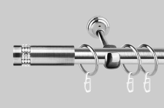 Карниз для штор однорядний металевий 19 мм, Хантос Сталевий 300 див.