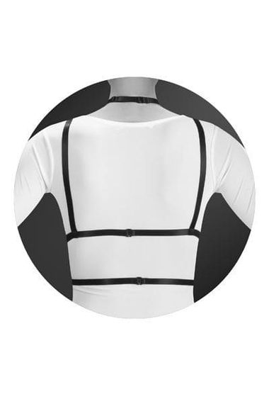 Портупея на грудь Bijoux Pour Toi LAURA Черная One Size | Зображення 3