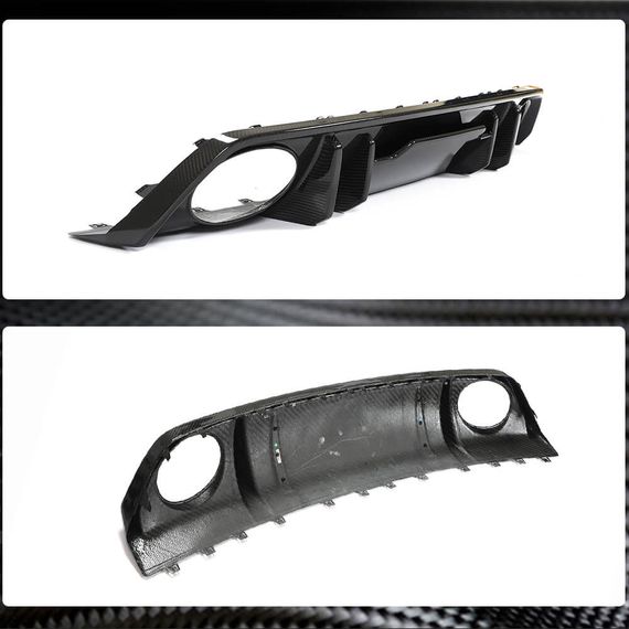 Дифузор заднього бампера (для RS SD, Карбон) для Ауди A3 2020- рр | Зображення 3