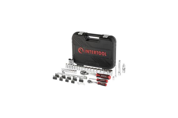 Набор инструмента Intertool - 1/4" x 1/2 73 ед. Storm (ET-8073) | Зображення 2