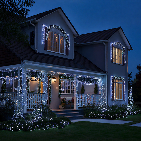 Гірлянда Різдвяна фея вулична 100 м 1000 LED білий провід Білий CF1000L100MWW | Зображення 6