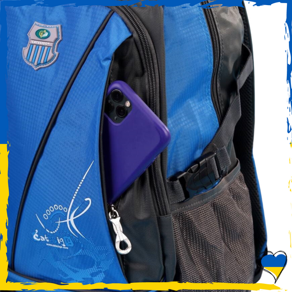 Рюкзак 2 отделения вместительный синий. Рюкзак повседневный, молодежный, качественный | Зображення 1