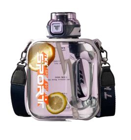 Бутылка TKK 1000 мл - Фиолетовая Tritan BPA-free, ударопрочная, спортивная с герметичной крышкой