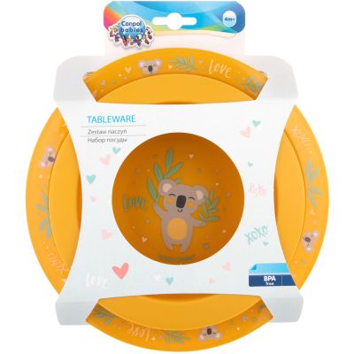 Набір дитячого посуду Canpol babies Exotic Animals Жовтий 2 шт. (56/523_yel) | Зображення 3