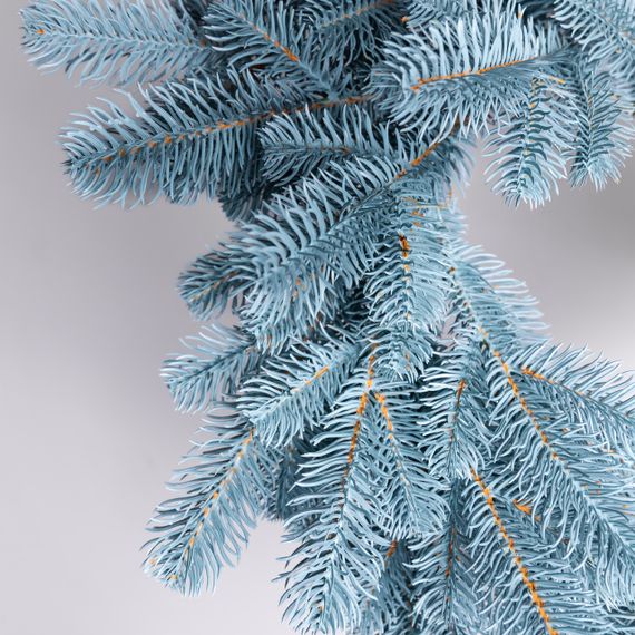 Штучний різдвяний вінок Блакитний Святковий 60 см TD-VINBL | Зображення 3