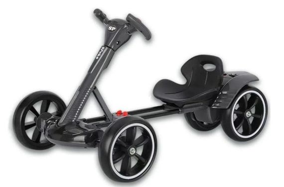 Дитячий електрокарт Spoko SP-V17 6V 4,5Ah з пультом чорний для дітей 3-8 років (42412110)