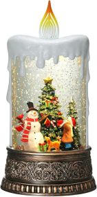 Ночник новогодний Свеча XMAS WDL-23016B 10087, снеговик