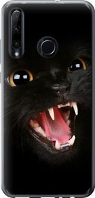 Чехол на Huawei Honor 20 Lite Чёрная кошка "932u-1832-17620"