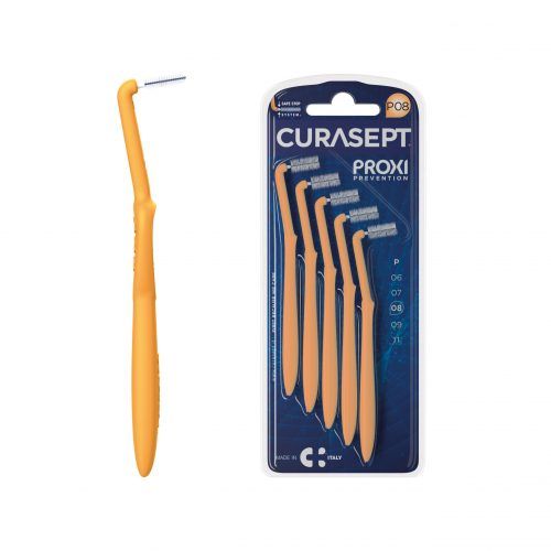 Йоржик міжзубний кутовий Curasept PROXI P08, мандарин, 5шт