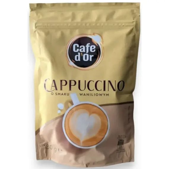 Капучино з ванільним смаком розчинне Cafe Dor La Movida 3в1, 130 г Польща