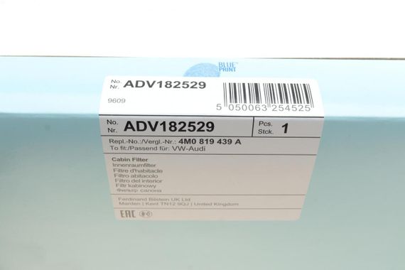 Фильтр салона Audi A4 A5 Q5 Q7 2.0-3.0 TDI 15- угольный  ADV182529 | Зображення 4