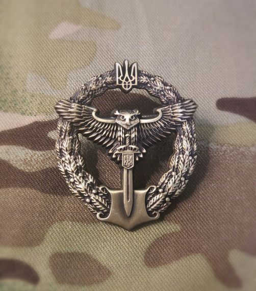 Кокарда Беретний знак "Сова Розвідка" метал | Зображення 3