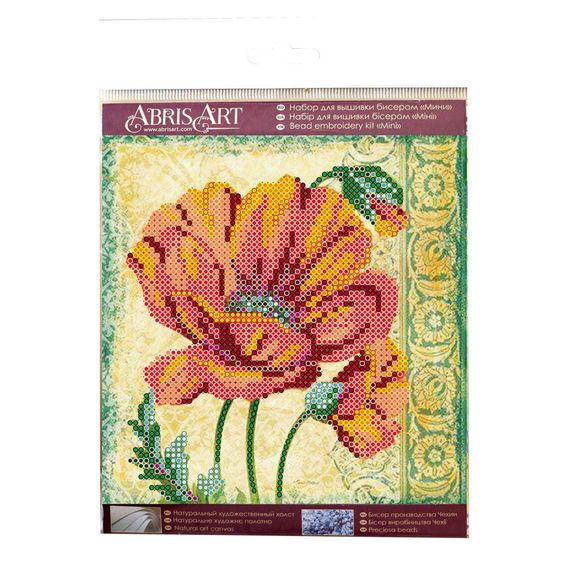 Набор для вышивки бисером "Красный бархат" AM-180 на натуральном холсте | Зображення 1