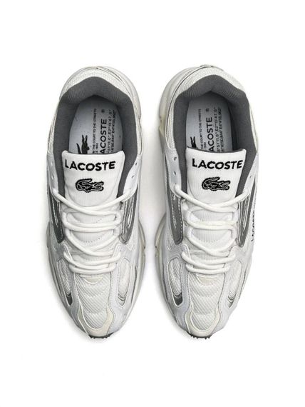 Мужские кроссовки Lacoste L003 2K24 PRM White Silver Beige (текстиль) A4391 | Зображення 3