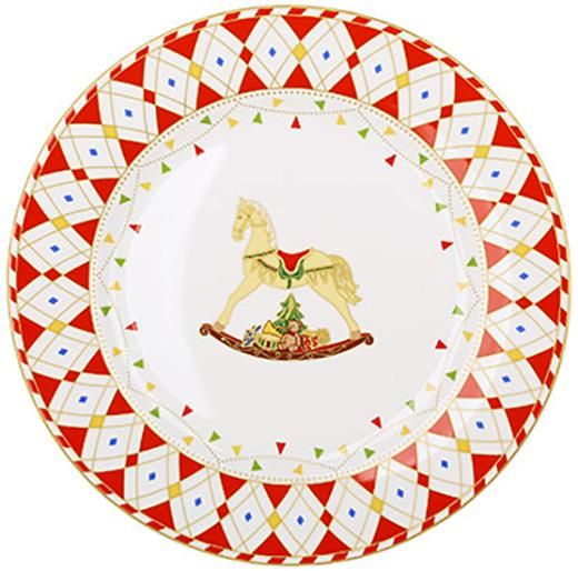 Набір 4 десертні тарілки "Зимова Казка" Ø19см, порцеляна | Зображення 4