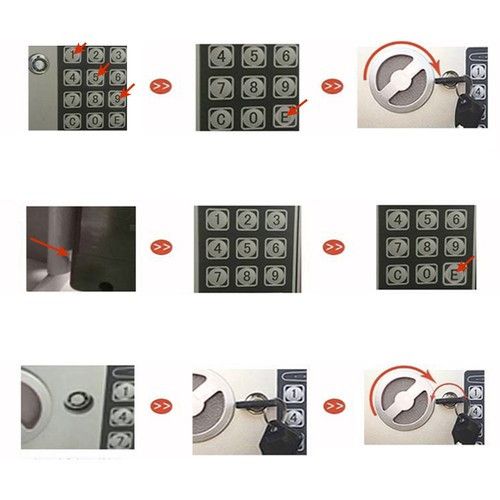 Сейф Malatec 22627 з електронним кодом і ключем для дому, офісу, готелю | Зображення 1