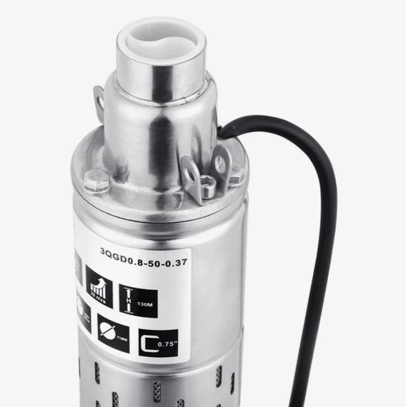 Насос глибинний вихровий Pumpman 3QGD0.8-50-0.37 кВт Нmax 130 м Qmax 1,2 куб.м 370 Вт (CV029775) | Зображення 3