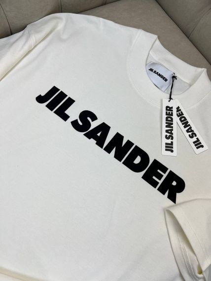 Футболка Jil Sander Classic Logo чоловіча біла бавовна f725 | Зображення 5
