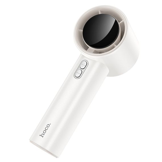 Портативний вентилятор Hoco HX64 Hurricane high speed handheld fan 3600 mAh White | Зображення 3