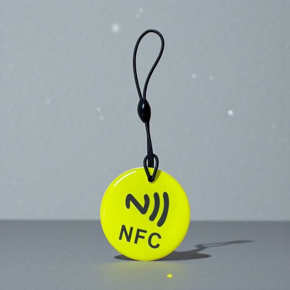NFC метка брелок NTAG213 круглый 35 мм - Yellow | Зображення 1
