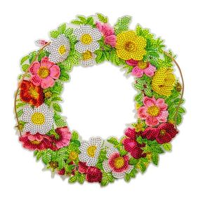 Алмазная мозаика "Веночек роз"