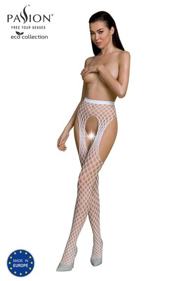 Колготки-бодистокинг Passion ECO S003 One size Белые | Зображення 2