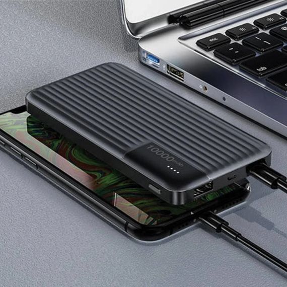 Внешний акумулятор PowerBank 10000mAh, LENYES PX161 / Портативный аккумулятор / Повербанк для телефона / УМБ | Зображення 5