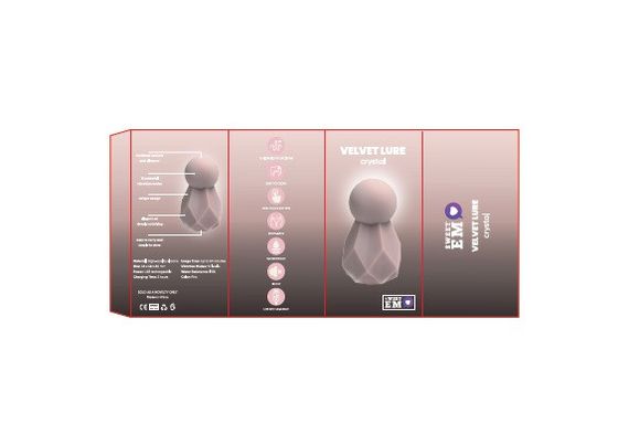 Вибратор-кристалл Sweet Em для клитора, 10 режимов, нежно-фиолетовый Sex Aura | Зображення 5