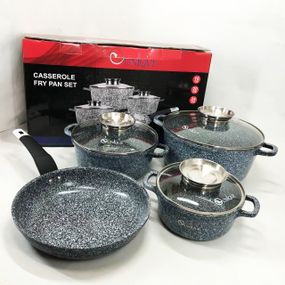 Набір посуду UNIQUE UN-5521 7 предметів, Каструля для приготування на плиті, Фірмові набори каструль