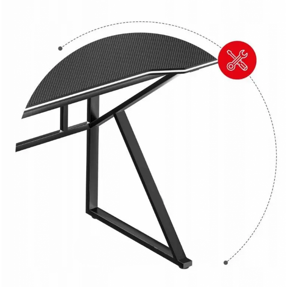 Стіл письмовий металевий лофт 120 см Bonro Бонро 276 (42400383) | Зображення 6