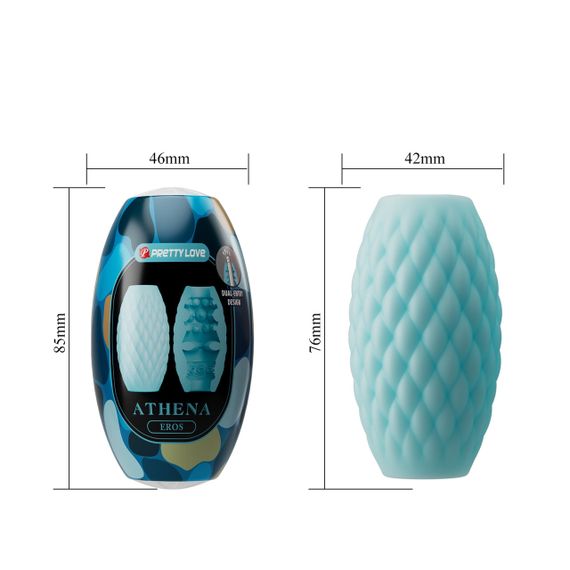 Мастурбатор яйцо Pretty Love - Athena EROS Blue, BM-00900T99-3 Sex Aura | Зображення 5