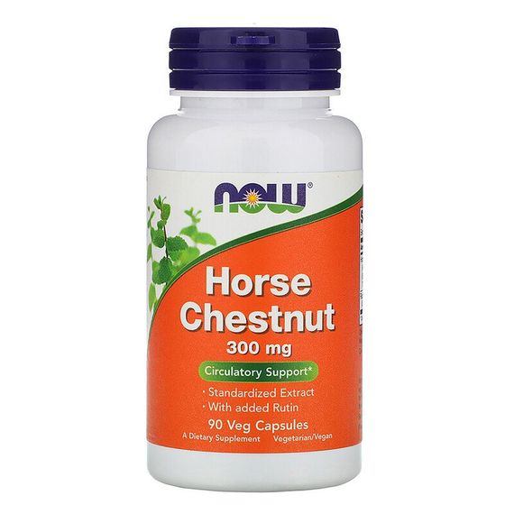 Екстракт кінського каштана NOW Foods Horse Chestnut 300 mg 90 Veg Caps
