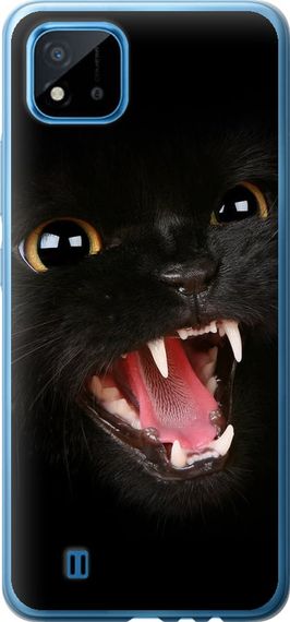 Чехол на Realme C11 2021 Чёрная кошка "932u-2485-17620"
