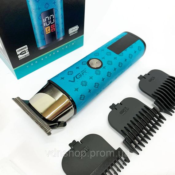 Машинка для стрижки волосся з мотором VGR, Машинка-тример для стрижки бездротова Тример скронь KM-48