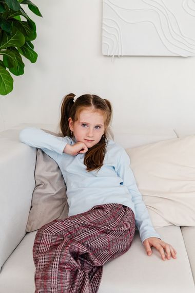 Джемпер для дівчинки Носи своє 146 Світло-блакитний (p-6677-158723) | Зображення 4