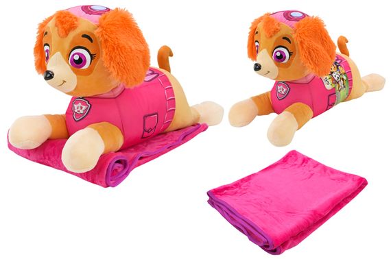 М'яка подушка з пледом KH71/002L Paw Patrol, р-р 60x21x36см, плед 118x80 см Kids Hits