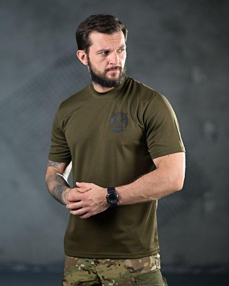 Тактична потоотводна футболка Ні Жалю Ні Страху oliva ПП4694 | Зображення 2