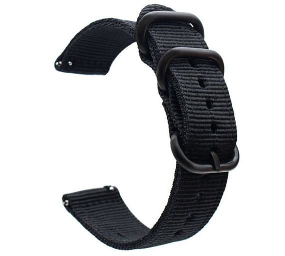 Нейлоновий ремінець Primo Traveller для годинника Asus ZenWatch 2 (WI501Q) - Black | Зображення 1