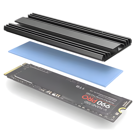 Радіатор охолодження Teucer для SSD M.2 NVMe 2280 для PS5 PC ноутбука