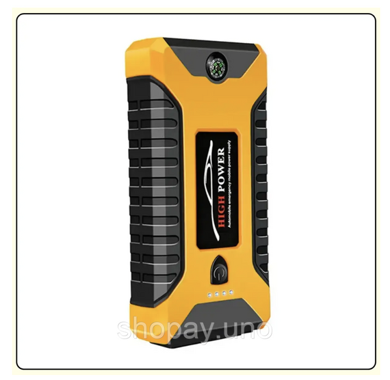 Пускозарядний пристрій для авто жовтий JUMPSTARTER JX27 99800 mAh ∙ Автомобільний пуско-зарядний пристрій JX27 Power Bank