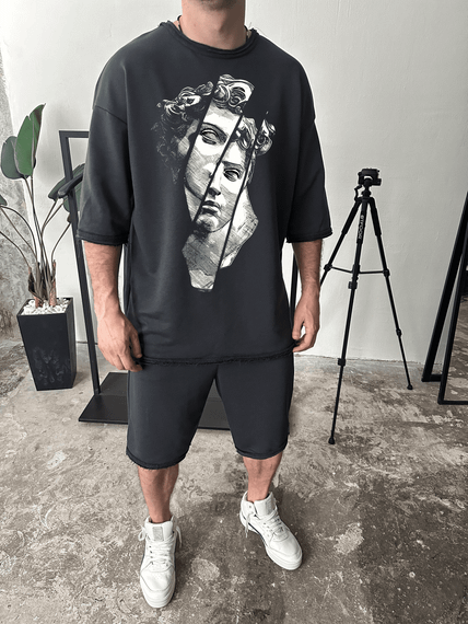 Комплект футболка та шорти ДТФ (петля оверсайз)