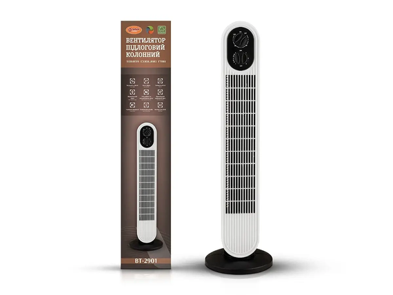Вентилятор підлоговий колонний Tower Cooling Fan 500Вт BITEK BT-2901