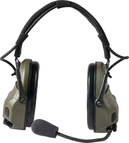 Активні навушники Ops-Core AMP Communication Headset-Connectorized. NFMI. Верхній тримач. Ranger Green | Зображення 1