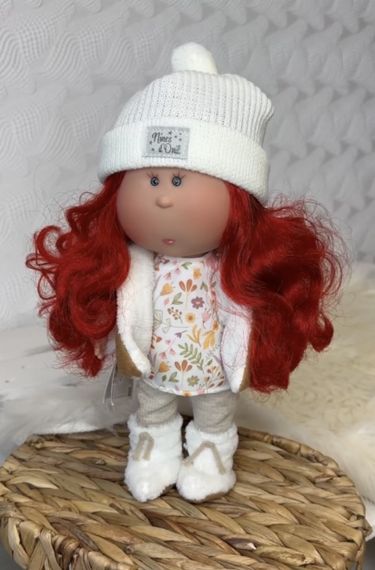 Испанская Виниловая Кукла Миа Девочка с Красными Волосами Нинес Mia Аutumn Nines d`Onil 30 см | Зображення 3